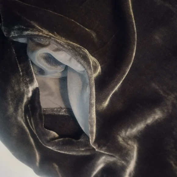 EILEEN FISHER Mock neck Velvet Dress with Pockets size XXS - Picture 3 of 8